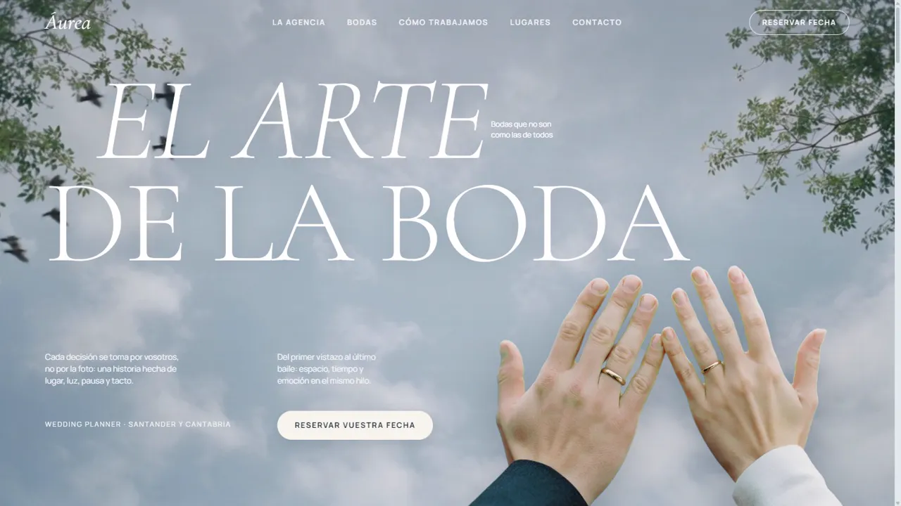 Captura de la web de Áurea