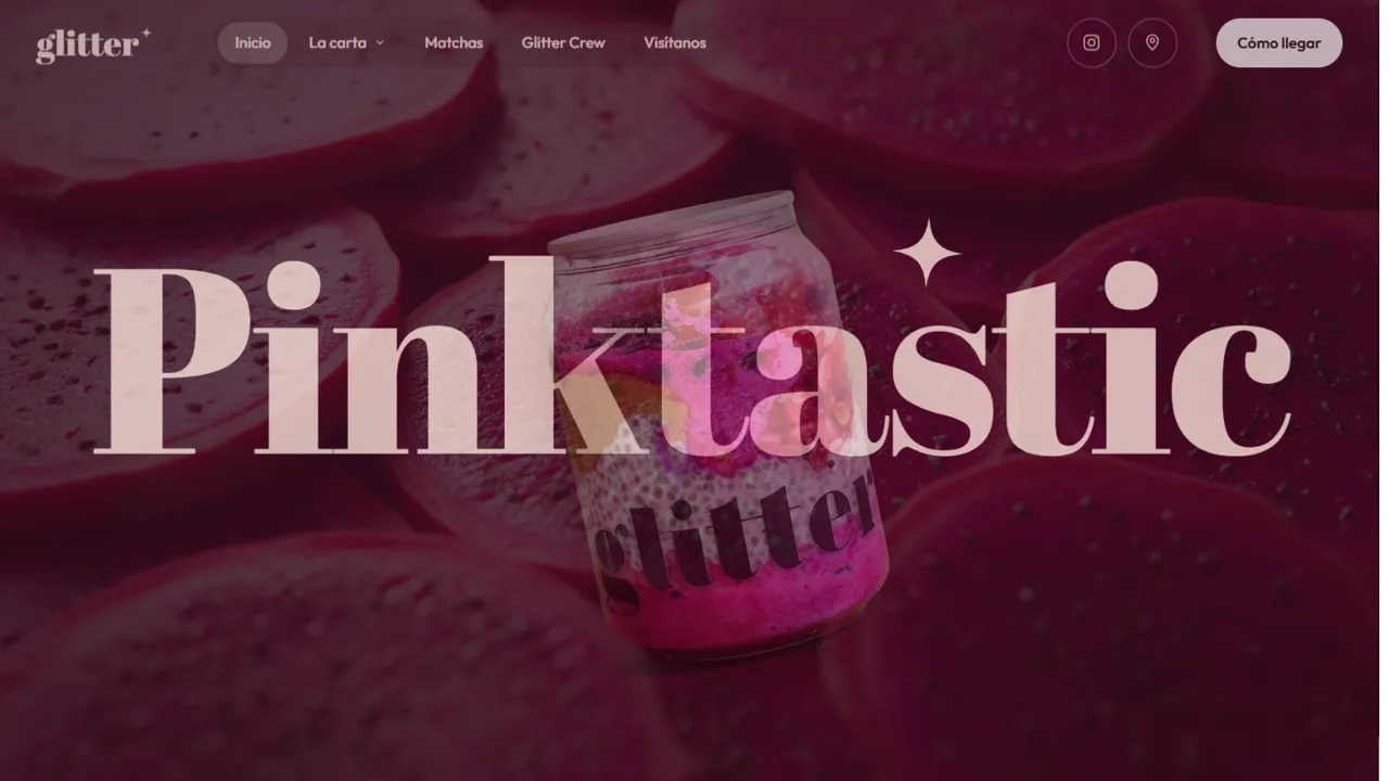 Captura de la web de Glitter