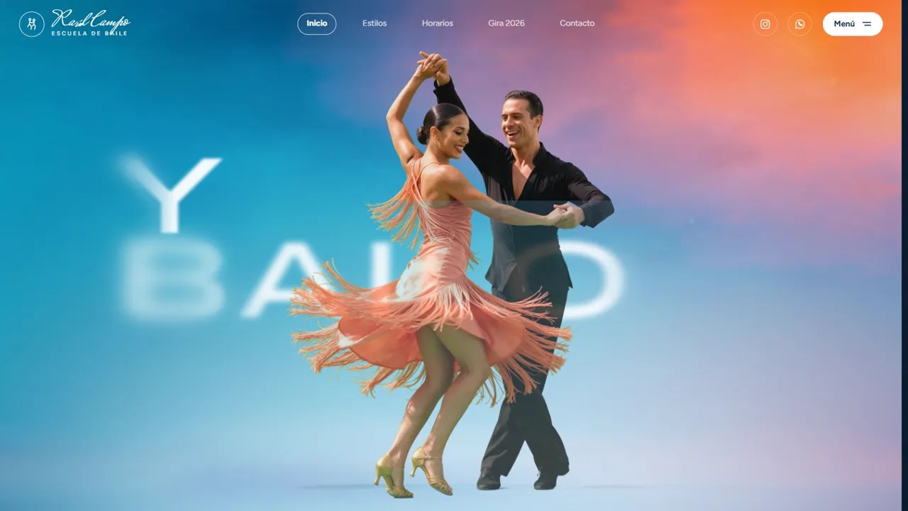 Captura de la web de Raúl Campo